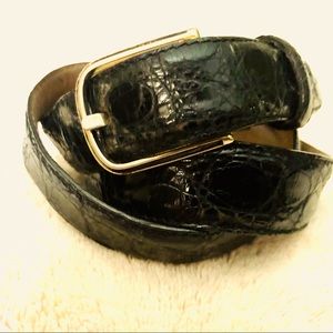 Genuine Caiman Crocodile Belt